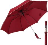 Livano Windproof Paraplu - Opvouwbaar - Moderne Stormparaplu - Stormproef - Automatisch Uitklapbaar - Umbrella - Rood