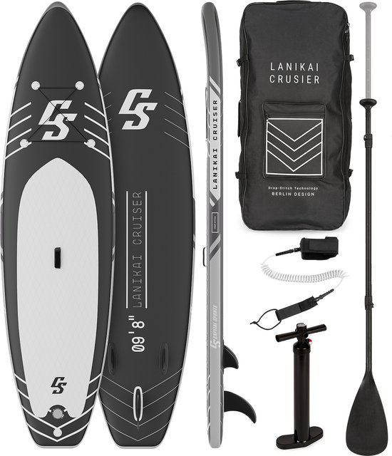 CAPITAL SPORTS Lanikai Cruiser 9.8 - Sup board set - Opblaasbare Paddle Board - 305 x 77 x 10 cm - 100% PVC