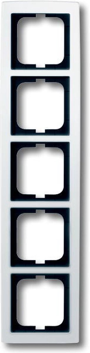 Busch-Jaeger afdekraam 5-voudig studiowit - solo® (1725-84), 2CKA001754A4113