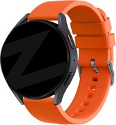 Bandz universeel 22mm siliconen band 'Deluxe' geschikt voor Samsung Galaxy Watch 3 45mm / Watch 1 46mm / Gear S3 Classic & Frontier - Polar Vantage M / M2 / Grit X - Huawei Watch GT 1/2/3/4 46mm / GT 2 Pro - Hoogwaardig siliconen materiaal - oranje