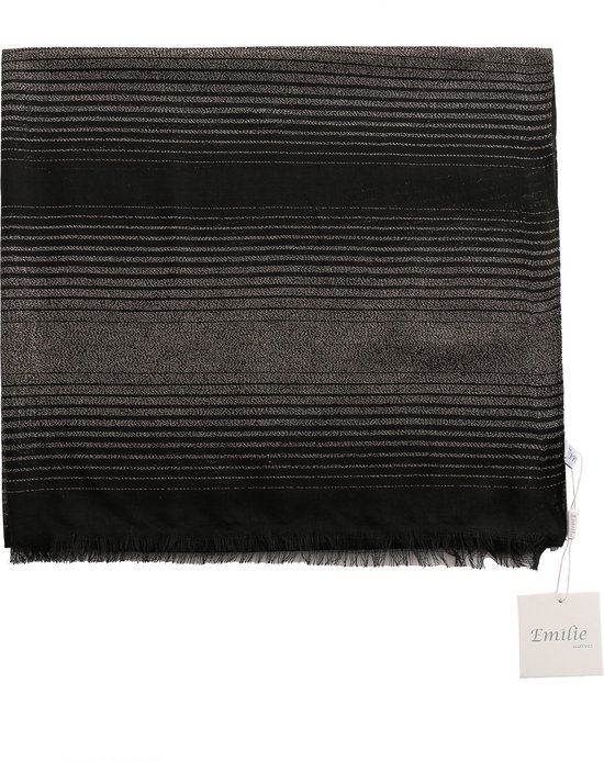 Emilie scarves – sjaal – glitter – zwart - goud