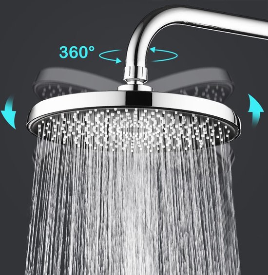 Douchekop regendouche waterbesparende regendouchekop Ø 220 mm ingebouwd