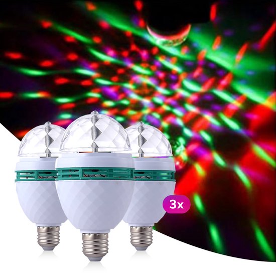 Lampe Disco - Rotative - LED - RVB - Raccord E27