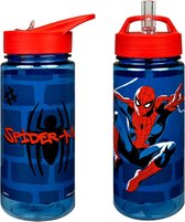 Scooli Drinkfles Spiderman 500 Ml Rood/Blauw