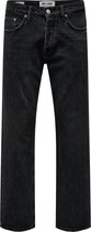 ONLY & SONS ONSEDGE STRAIGHT BLACK 6985 TAI DNM NOOS Heren Jeans - Maat W36 X L34