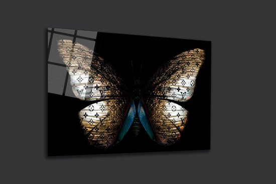 Papillon doré lv 120x80 plexiglas 5mm