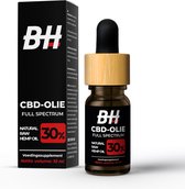 Body Hackers CBD Oil - Complément Alimentaire - 30% CBD - Huile de Chanvre 10 ml - Spectre Complet - Extrait Naturel - Vegan