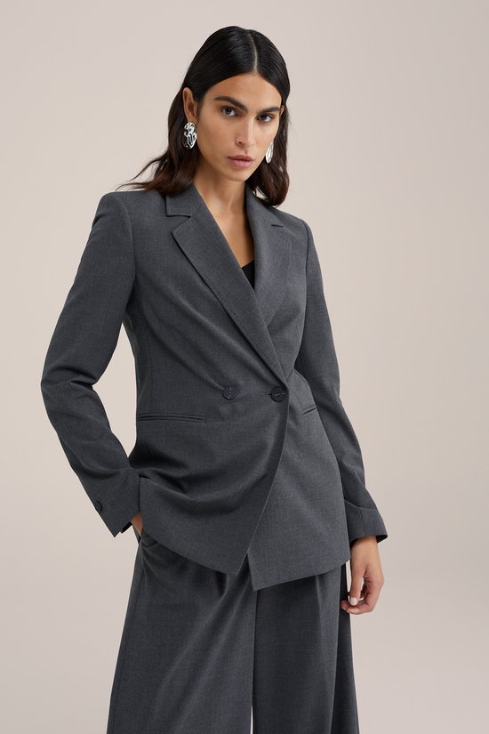 WE Fashion Dames regular fit double-breasted blazer