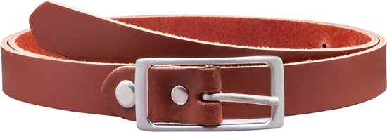 Ceinture en cuir marron clair de 2 cm de large, taille 85. Pour tour de taille 80-90 cm