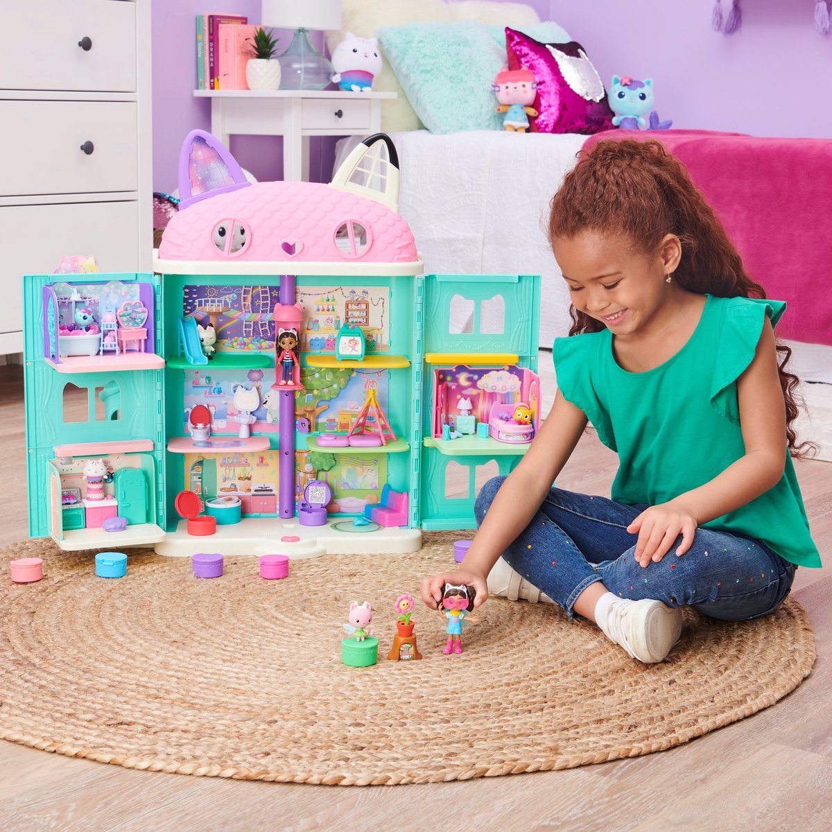 Gabby's Poppenhuis - Tuin Speelset met Gabby & Kitty Fee — afbeelding 13