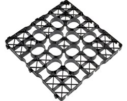 4 stuks Kunststof grastegels, 1 m² Grasdal, Grindmat, Nieuw, vervaardigd uit 100% gerecycleerde hdpe (model A)
