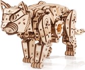 Eco Wood Art Puzzle en Bois 3D Mécanique Cat Sauvage, 2604, 47.6x11x18.9cm