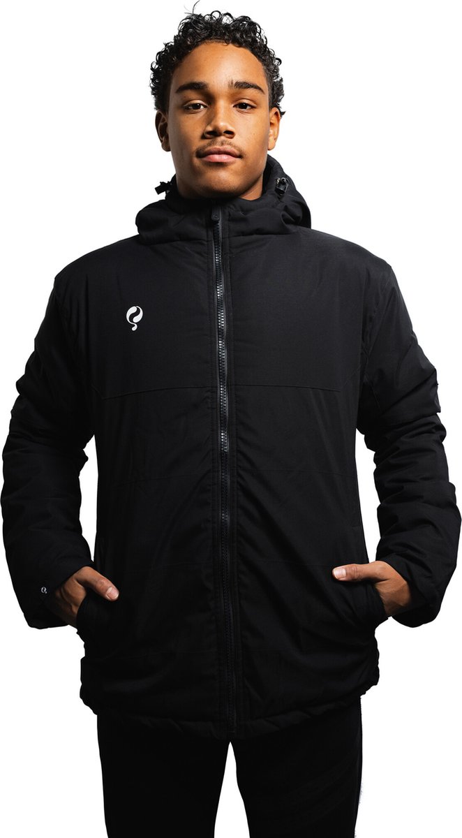 Heren Padded Jacket Evergreen - Zwart/Wit