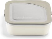 Klean Kanteen - RVS Lunchbox (15x15cm) 591 ml - Tofu Wit - RVS deksel - lekvrij