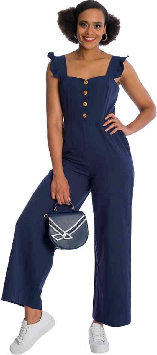 Banned - Cute Playsuit - S - Donkerblauw