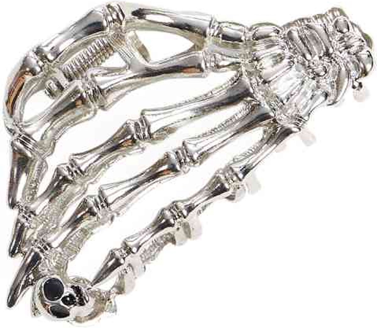 Banned - Skeleton Hands Hair Claw Haarclip - Zilverkleurig