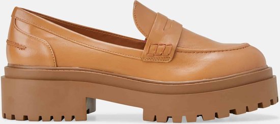 Mangará Dames schoenen Carvalho Geitenleer - 6cm Blokhak - Bruin - Maat 38