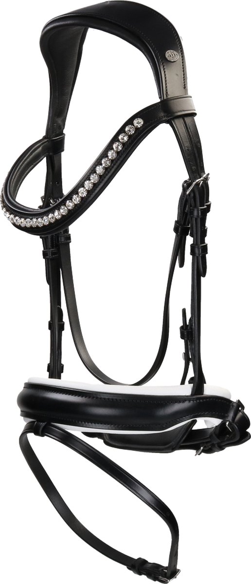 Lj Leathers Hoofdstel Lj Leathers Pro Selected Superior Kristal Zwart-wit
