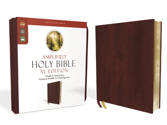 Amplified Holy Bible, XL Edition, Leathersoft, Burgundy - cover