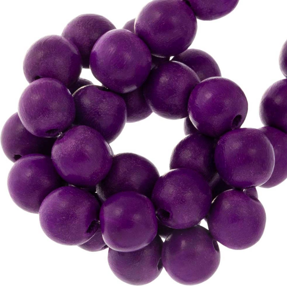 Houten Kralen Intense Look (8 mm) Dewberry (104 stuks)