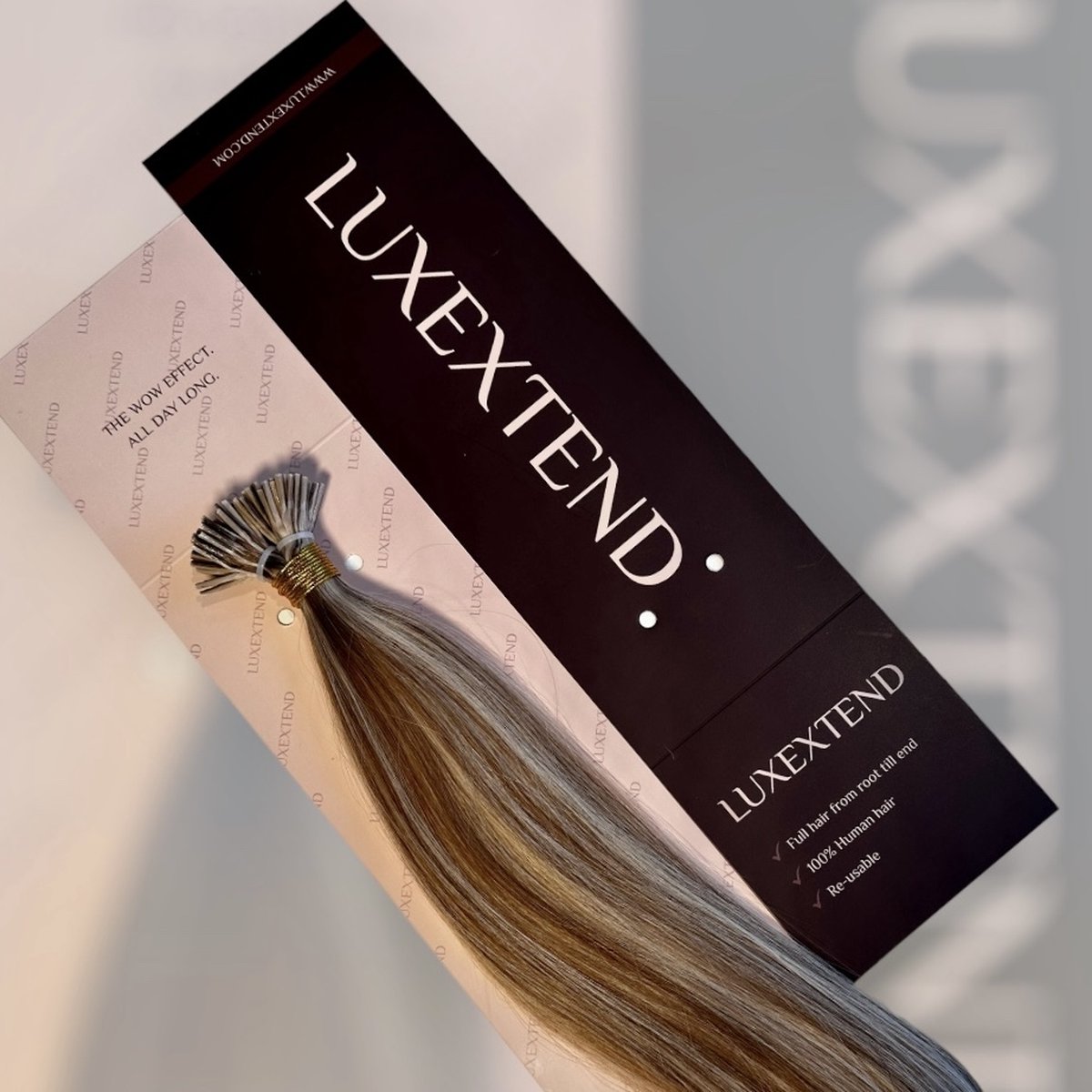 LUXEXTEND I-tip Hair Extensions #P6A/60A | 100 stuks | 100 gram | 60CM