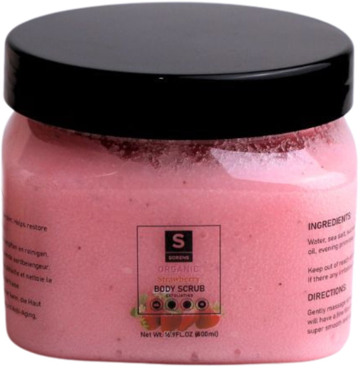 Goedkoopste Sorens Suiker Body Scrub | Natuurlijke Fruity Scrub voor Gladde & Stralende Huid | 250 ml | Vegan
