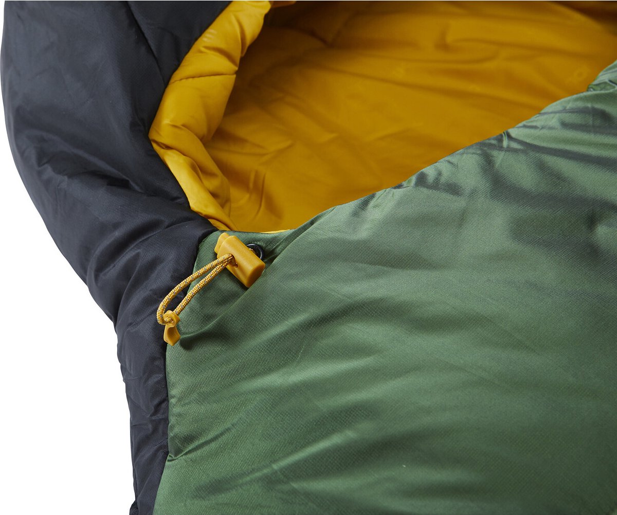 Nordisk Gormsson +4° Curve Slaapzak XL, zwart/groen