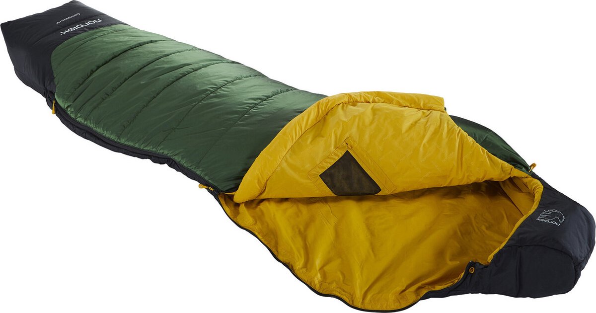 Nordisk Gormsson +4° Curve Slaapzak XL, zwart/groen