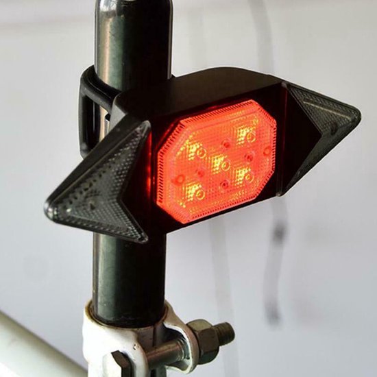 Fietslamp - Achterlicht Fiets LED - USB Oplaadbaar - Afstandsbediening - Fietsverlichting - 6 Standen - Richtingaanwijzer - Geluidssignaal — afbeelding 2
