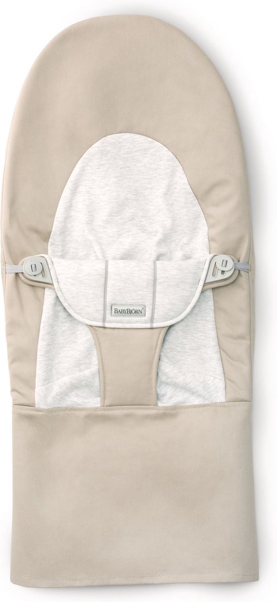 BabyBjörn Stoffen Zitting voor BabyBjörn Wipstoel - Geweven Jersey - Beige-Grijs van Babybjörn — afbeelding 3