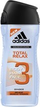 Adidas Men Douchegel Total Relax Ginger 3in1 (6 x 250ml)