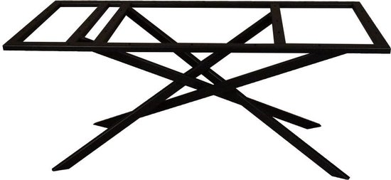 Zwarte mikado tafelframe 170 cm bij 75 cm en hoogte 72 cm (5 x 3 cm) | bol