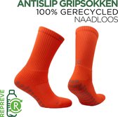 Norfolk - Chaussettes - 100% Recyclées Sans Couture avec Amorti Cheville - Grip Socks Voetbal - Oranje - 39-42 - Lézard