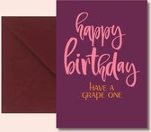 Cartes d'anniversaire amateur de vin (2x5 pièces)