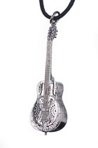 Collier guitare Dobro 1000, corps en métal, nickel-argent