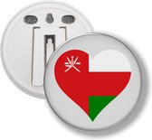Button Met Clip - Hart Vlag Oman