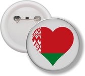 Button Met Speld - Hart Vlag Wit - Rusland