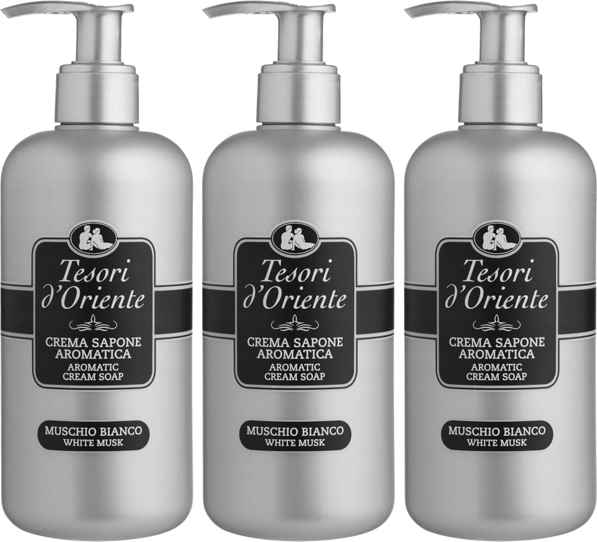 Tesori d'Oriente Hammam vloeibare zeep van witte muskus 300 ml