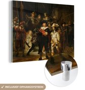 MuchoWow® Peinture sur verre 40x30 cm - Peinture sur verre acrylique - La Nachtwacht - Peinture de Rembrandt van Rijn - Photo sur verre - Peintures