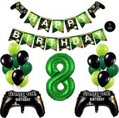 Snoes Mega Game Gamers Helium Verjaardags Ballonnen Feestdecoratie Green Cijfer Ballon nr 8