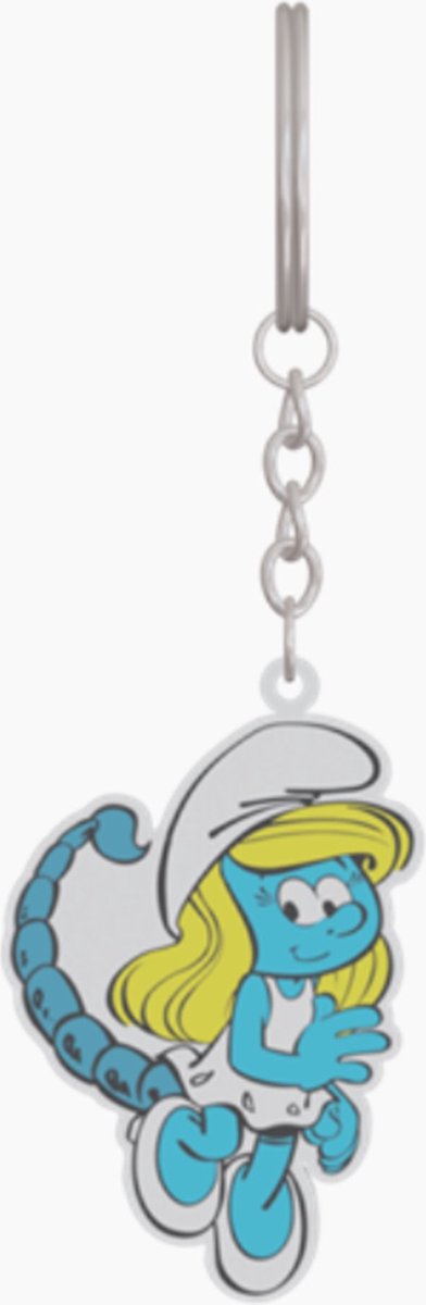 sleutelhanger smurfin schorpioen - Metaal - eenzijdig bedrukt - 6 cm - horoscoop