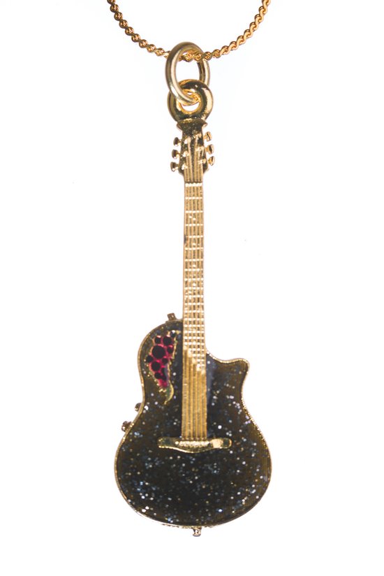Halsketting Ovation Roundback gitaar, zwart