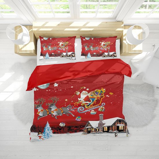 Kit Courtepointe Miniature Père Noël – Tissus Précoupés Pour Patchwork