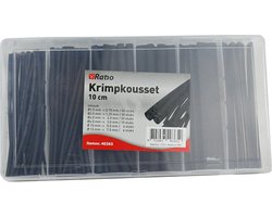 Blanko 100-delige krimpkous assortiment - Zwart