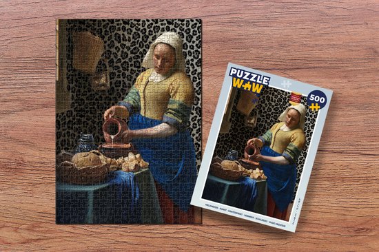 Broodtrommel Blauw - Lunchbox Het melkmeisje - Kunst - Oude meesters