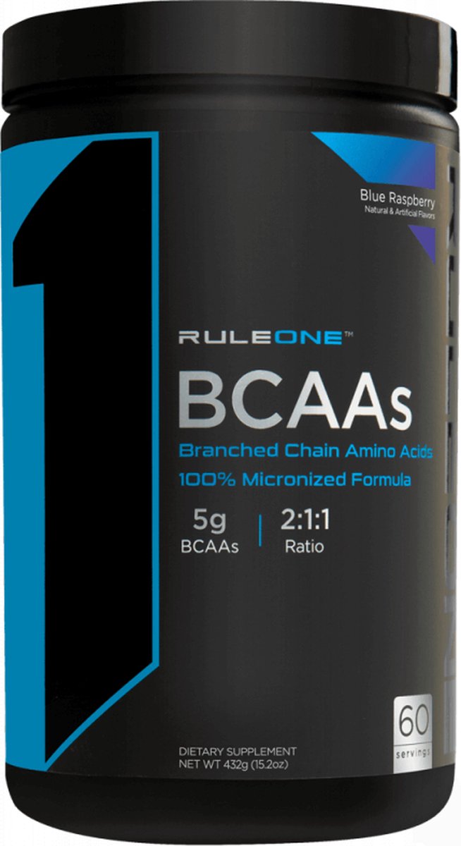 Goedkoopste R1 BCAA (60serv) Blue Raspberry