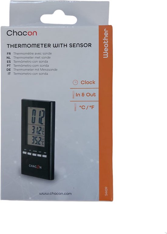 Thermomètre avec sonde extérieure CHACON