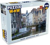Puzzel Water - Architectuur - Gent - Legpuzzel - Puzzel 1000 stukjes volwassenen