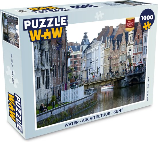 Puzzle Water - Architecture - Gand - Jigsaw puzzle - Puzzle 1000 pièces adultes