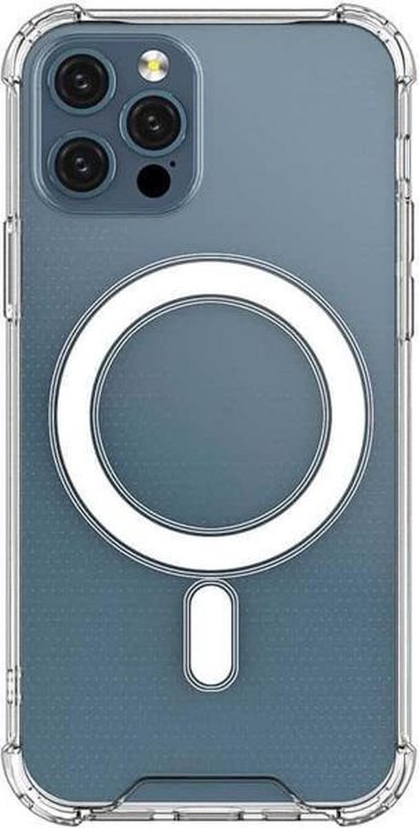 Multimedia & Accessories Magsafe TPU Back Cover Case Case suitable for Apple iPhone 15 Pro - Transparent - Soft Plastic - Silicone - Hard Plastic - Soft Case - Flexible